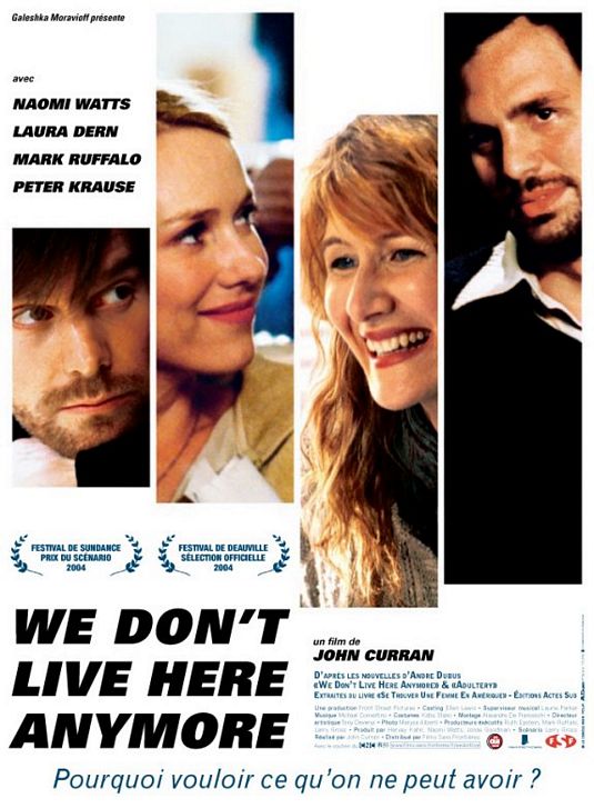 the movie poster: We Don't Live Here Anymore (2004) ver4