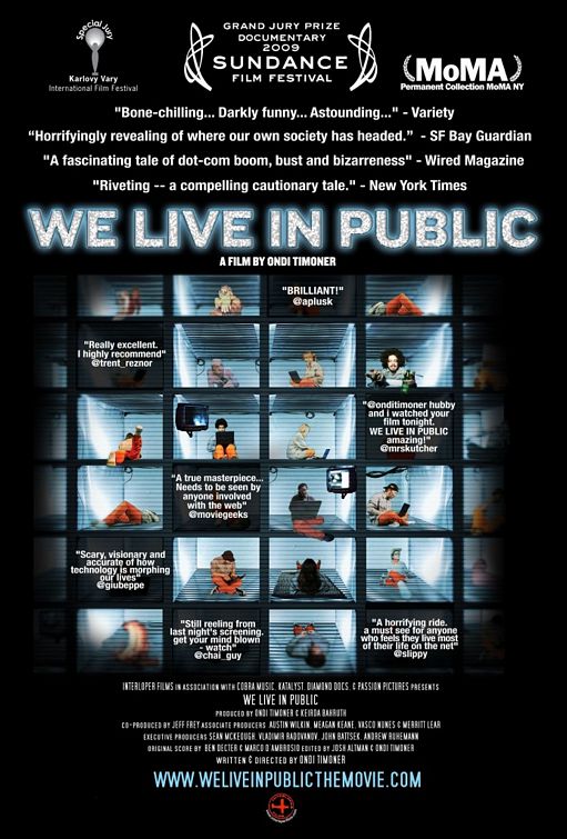 1000 piece jigsaw puzzle for the movie poster: We Live in Public (2009)