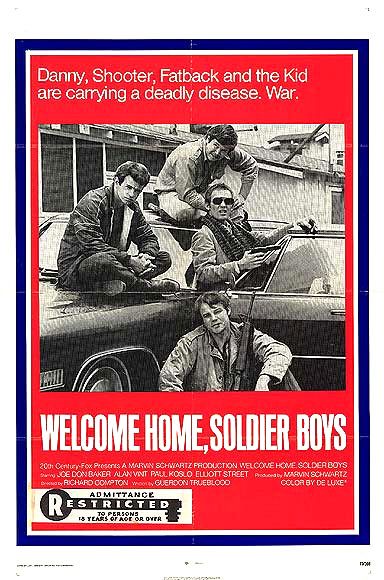 the movie poster: Welcome Home, Soldier Boys (1972)