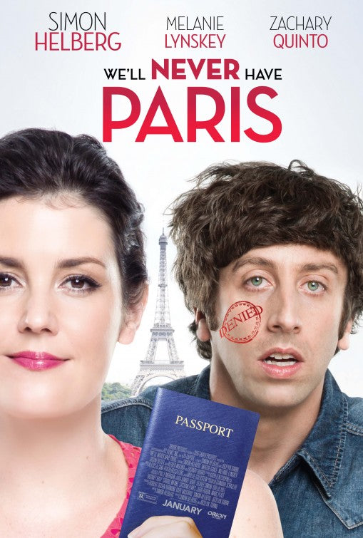 1000 piece jigsaw puzzle for the movie poster: We'll Never Have Paris (2015)