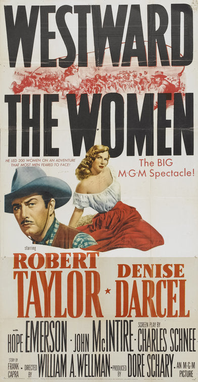 1000 piece jigsaw puzzle for the movie poster: Westward the Women (1951) ver2