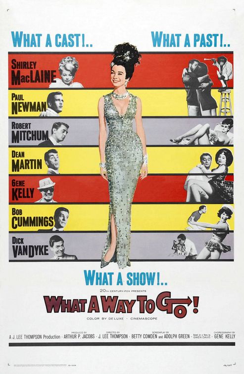 the movie poster: What a Way to Go! (1964)