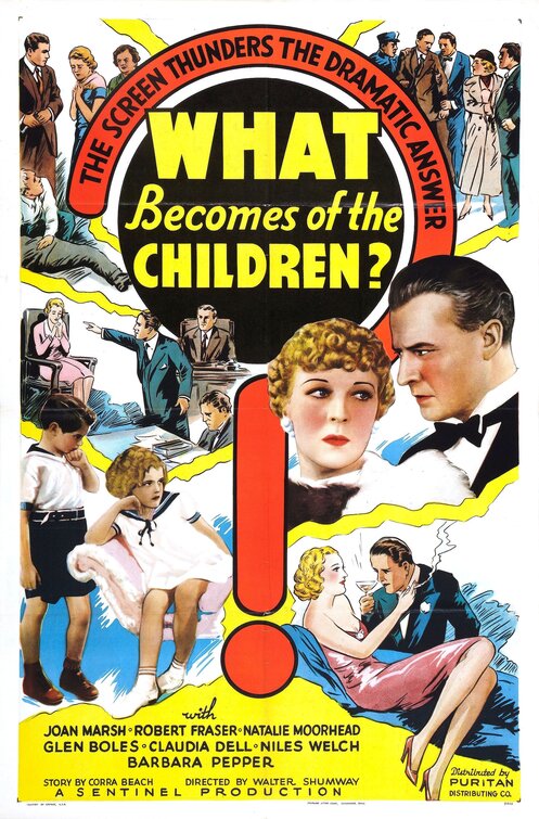 1000 piece jigsaw puzzle for the movie poster: What Becomes of the Children? (1936)