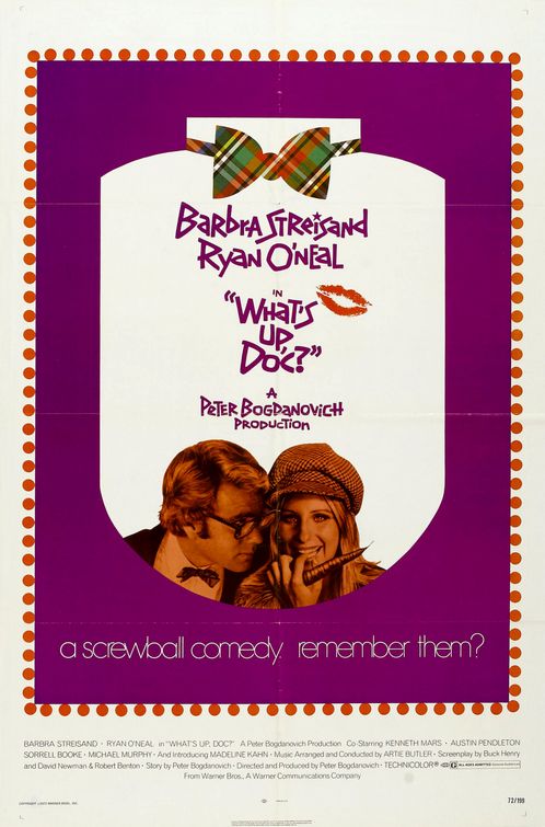 the movie poster: What's Up, Doc? (1972)