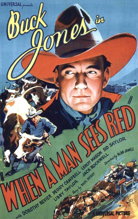 the movie poster: When a Man Sees Red (1934)