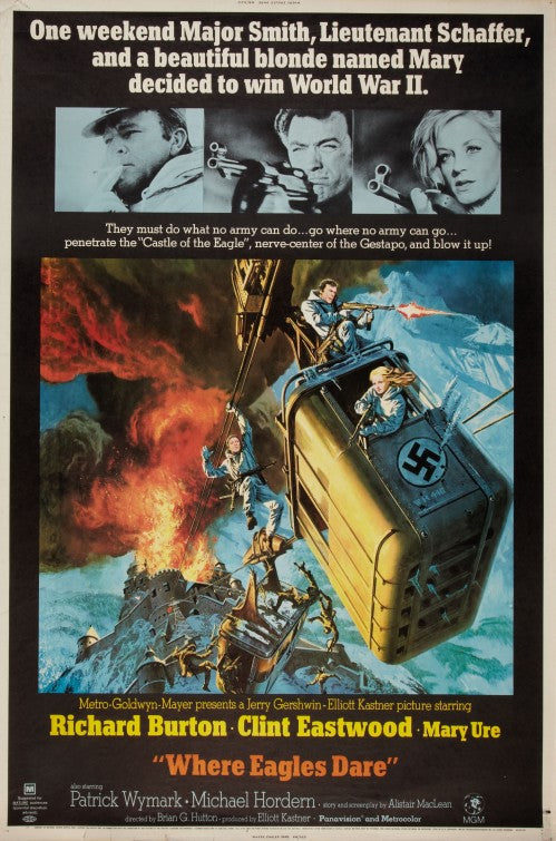 1000 piece jigsaw puzzle for the movie poster: Where Eagles Dare (1968) ver3
