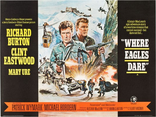 1000 piece jigsaw puzzle for the movie poster: Where Eagles Dare (1968) ver5