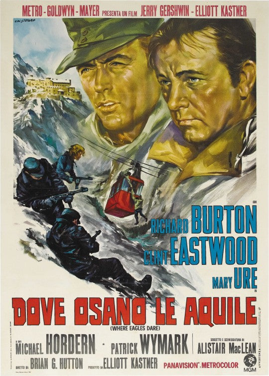 1000 piece jigsaw puzzle for the movie poster: Where Eagles Dare (1968) ver6