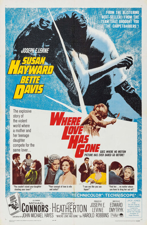 1000 piece jigsaw puzzle for the movie poster: Where Love Has Gone (1964)