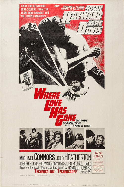 1000 piece jigsaw puzzle for the movie poster: Where Love Has Gone (1964) ver2