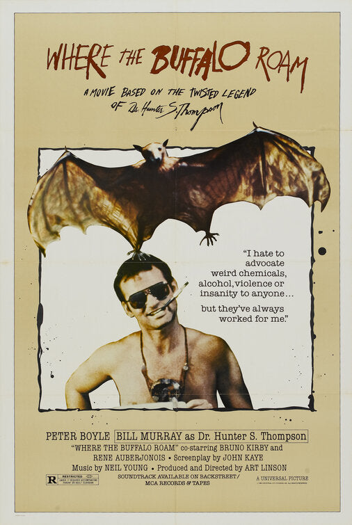 the movie poster: Where the Buffalo Roam (1980)