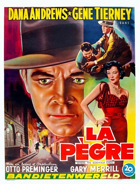the movie poster: Where the Sidewalk Ends (1950) ver5