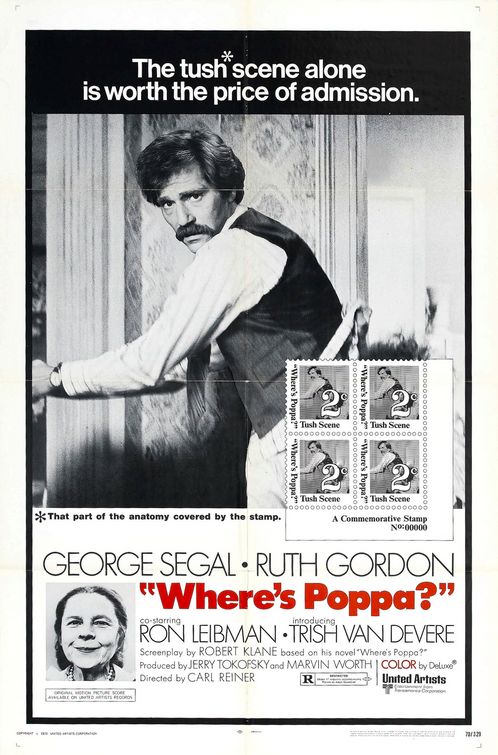 the movie poster: Where's Poppa? (1970)
