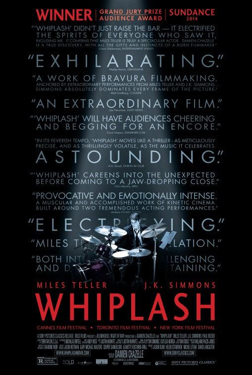 1000 piece jigsaw puzzle for the movie poster: Whiplash (2014)