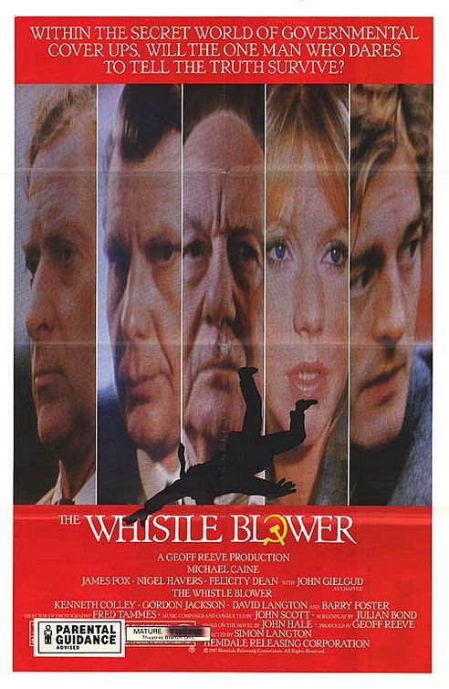 the movie poster: The Whistle Blower (1986)