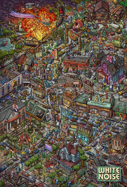 1000 piece jigsaw puzzle for the movie poster: White Noise (2022) ver5
