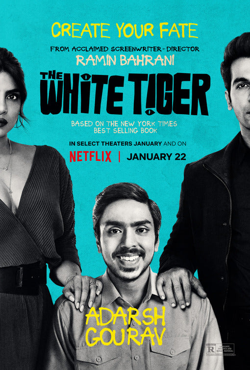 1000 piece jigsaw puzzle for the movie poster: The White Tiger (2021) ver4