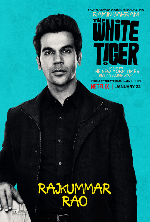 1000 piece jigsaw puzzle for the movie poster: The White Tiger (2021) ver5