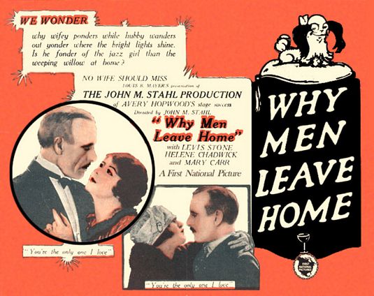 the movie poster: Why Men Leave Home (1924)