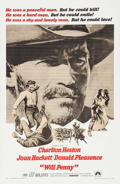 1000 piece jigsaw puzzle for the movie poster: Will Penny (1967)