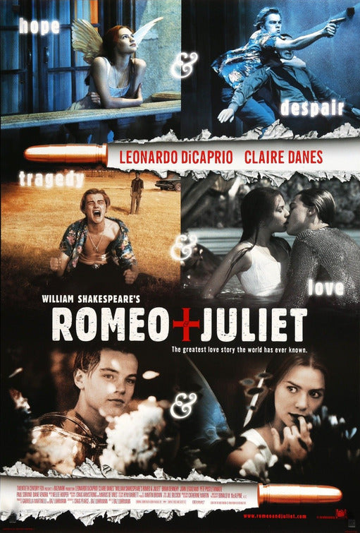 the movie poster: William Shakespeare's Romeo & Juliet (1996) ver2