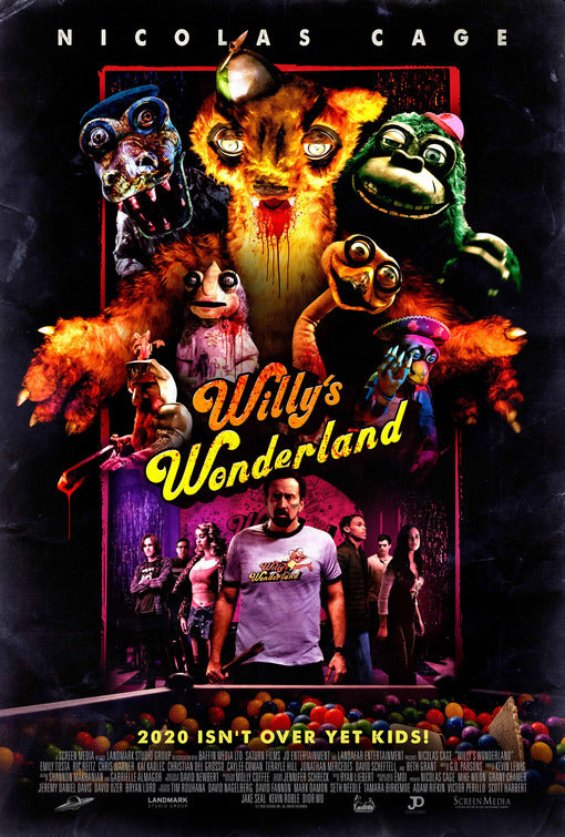 1000 piece jigsaw puzzle for the movie poster: Willy's Wonderland (2021)