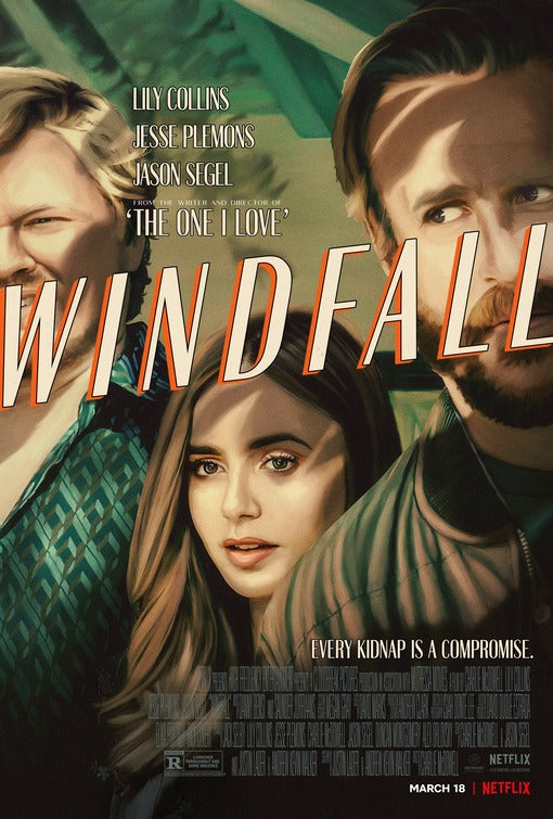 1000 piece jigsaw puzzle for the movie poster: Windfall (2022)
