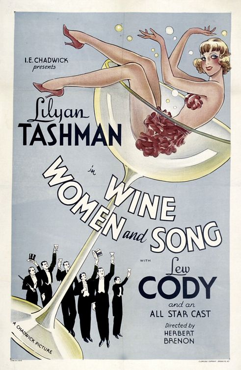 the movie poster: Wine, Women, and Song (1933)