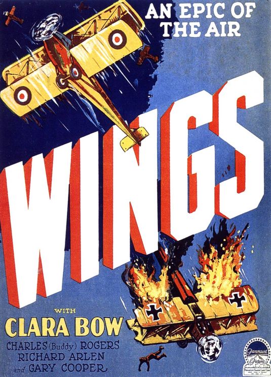 the movie poster: Wings (1927) ver3