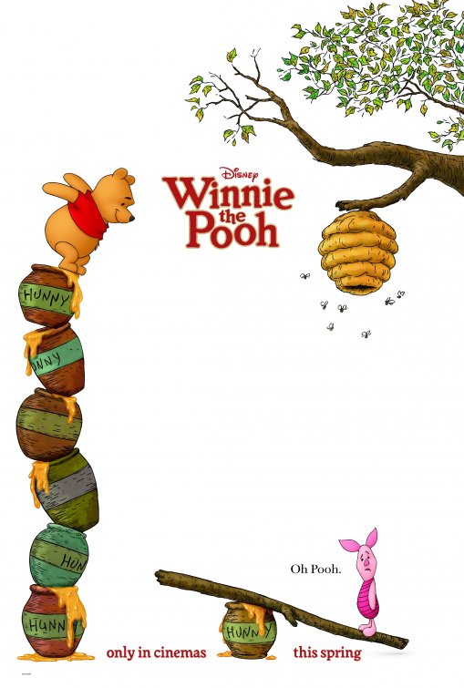 1000 piece jigsaw puzzle for the movie poster: Winnie the Pooh (2011)