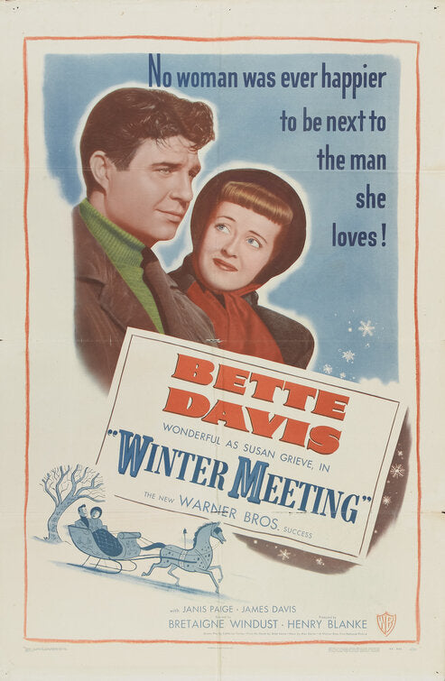 1000 piece jigsaw puzzle for the movie poster: Winter Meeting (1948)
