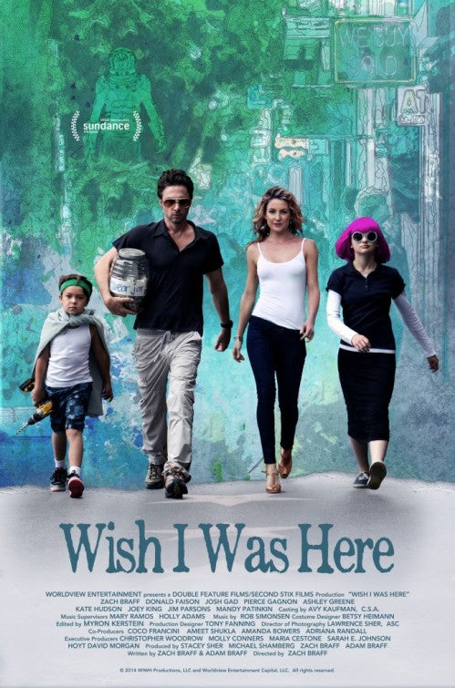 1000 piece jigsaw puzzle for the movie poster: Wish I Was Here (2014)