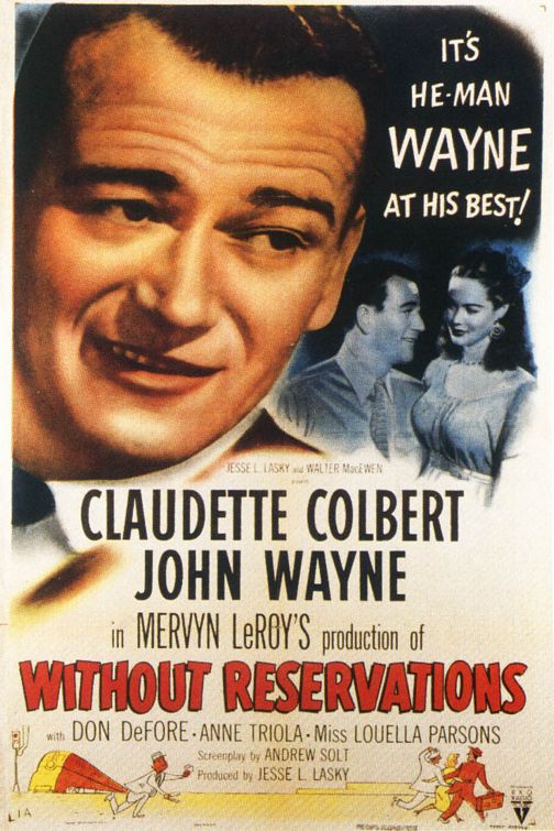 the movie poster: Without Reservations (1946) ver2