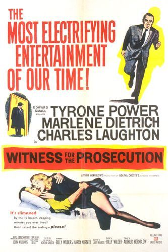 the movie poster: Witness for the Prosecution (1957)