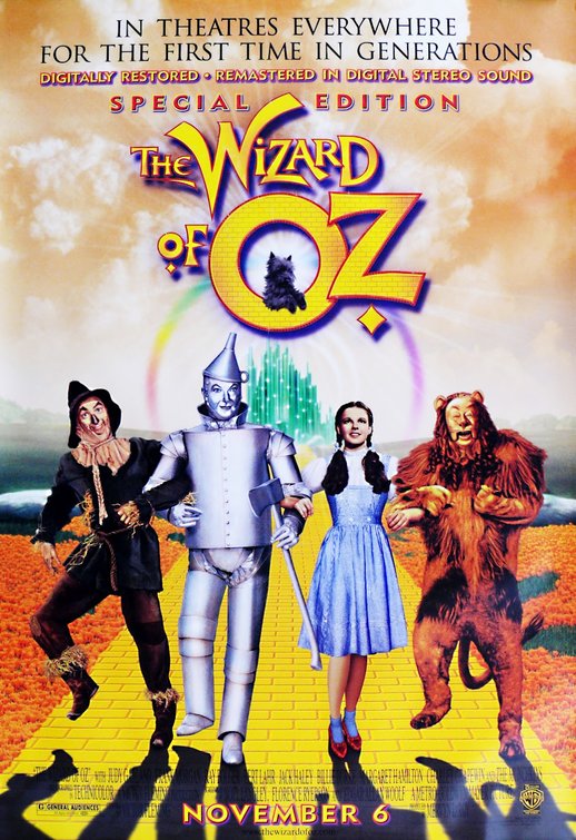 1000 piece jigsaw puzzle for the movie poster: The Wizard of Oz (1939) ver10