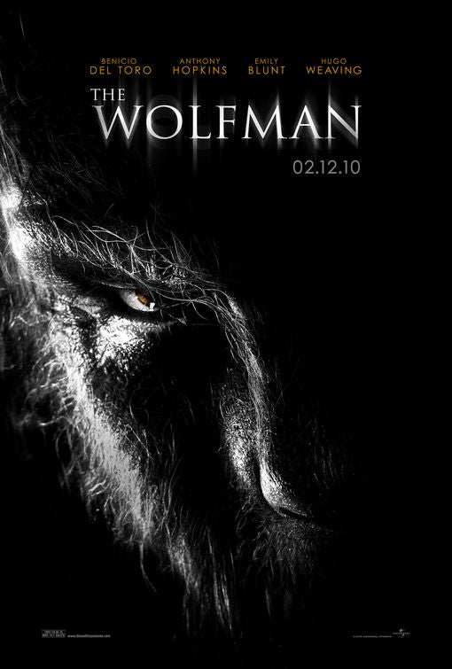1000 piece jigsaw puzzle for the movie poster: The Wolfman (2010) ver2
