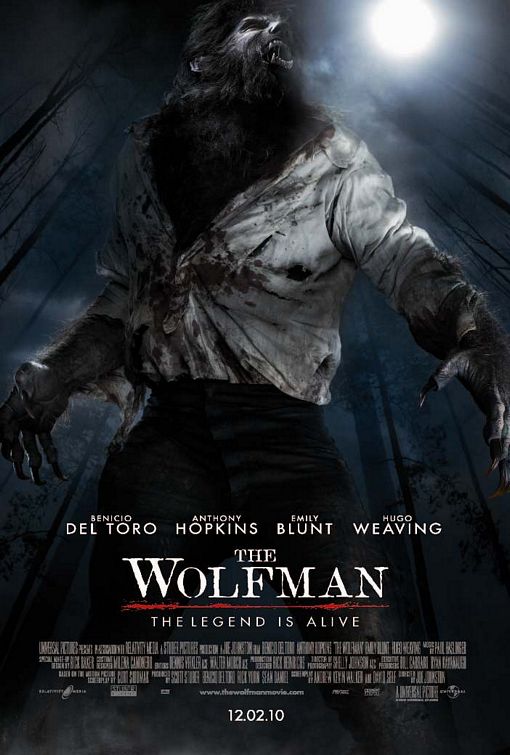 1000 piece jigsaw puzzle for the movie poster: The Wolfman (2010) ver4