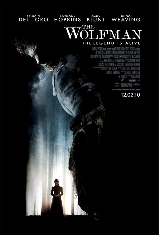 1000 piece jigsaw puzzle for the movie poster: The Wolfman (2010) ver5