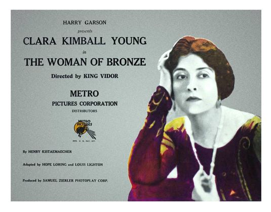 the movie poster: The Woman of Bronze (1923)