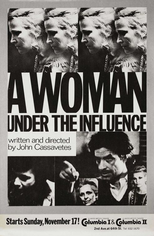 the movie poster: A Woman Under the Influence (1974)