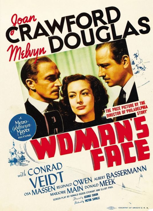 the movie poster: A Woman's Face (1941)