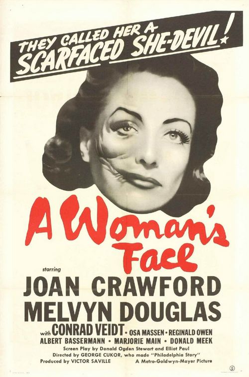 the movie poster: A Woman's Face (1941) ver2
