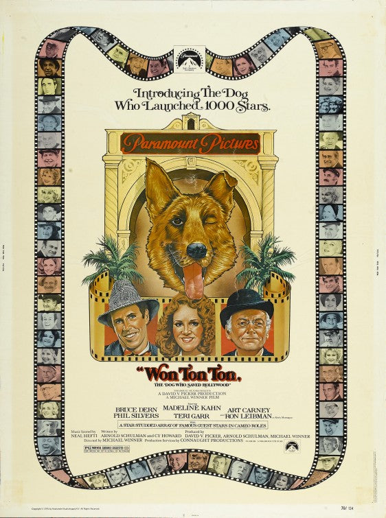 1000 piece jigsaw puzzle for the movie poster: Won Ton Ton: The Dog Who Saved Hollywood (1976)