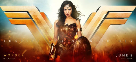 1000 piece jigsaw puzzle for the movie poster: Wonder Woman (2017) ver8
