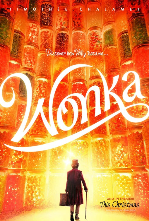 1000 piece jigsaw puzzle for the movie poster: Wonka (2023)