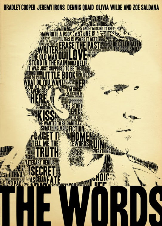 1000 piece jigsaw puzzle for the movie poster: The Words (2012)