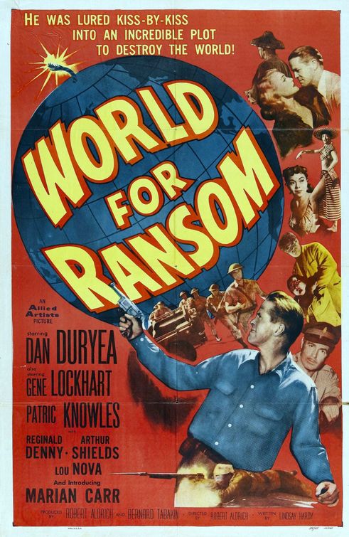 the movie poster: World for Ransom (1954)