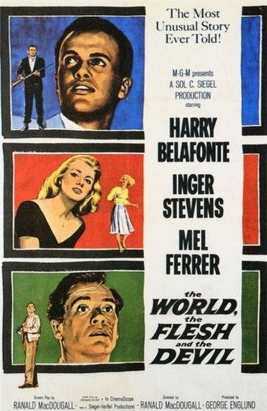 the movie poster: The World, the Flesh and the Devil (1959)