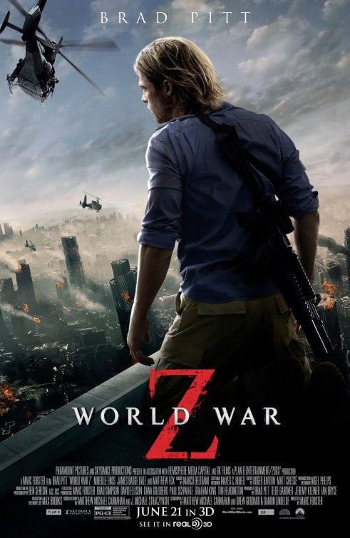 1000 piece jigsaw puzzle for the movie poster: World War Z (2013) ver3