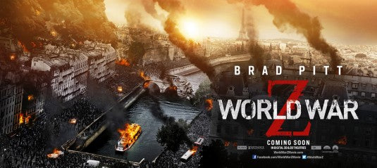 1000 piece jigsaw puzzle for the movie poster: World War Z (2013) ver8